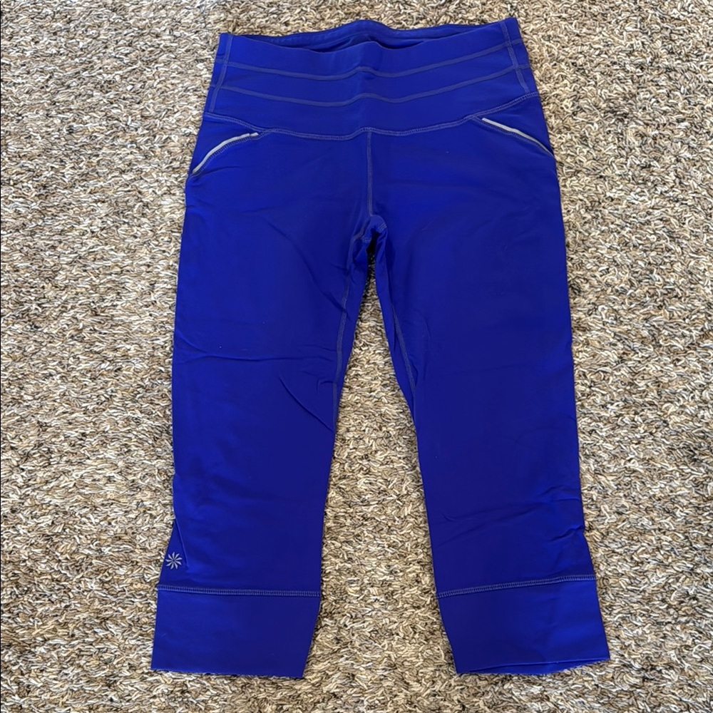 Athleta purple capri leggings